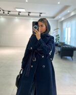 ترنچ کت جین گرم بالا