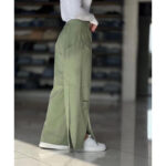 شلوار لینن بغل پاگن فری سایز کد 1069 - Image 8