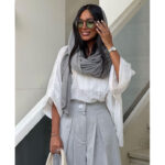 ست مانتو وال و شلوار لینن کد 1068 - Image 3