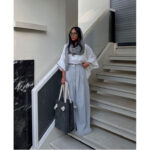 ست مانتو وال و شلوار لینن