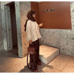 کت عروسکی و شلوار طرح دار