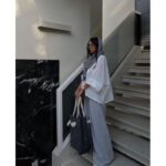 ست مانتو وال و شلوار لینن کد 1068 - Image 7