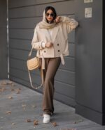 ترنچ کت کتان کوتاه کد 1108 - Image 14