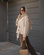 ترنچ کت کتان کوتاه کد 1108 - Image 11