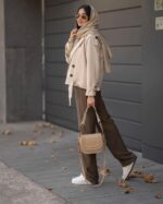 ترنچ کت کتان کوتاه کد 1108 - Image 8