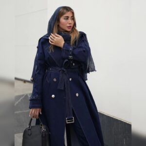 ترنچ کت جین گرم بالا