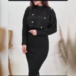 ست دو تیکه بافت سارافون و رویه مدل موژان