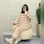 ست بلوز و شلوار بافت مدل راحلی کد 1115