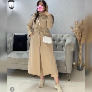 مانتو دانشجویی کتان مدل نیلوفر