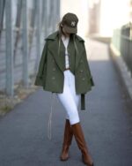 ست ترنچ کت و ژیله کد 1125 - Image 3