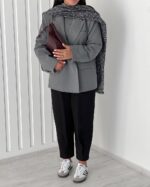 پالتو پاییزه تک رنگ کد 1135 - Image 9