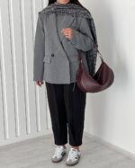 پالتو پاییزه تک رنگ کد 1135 - Image 6