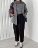 پالتو پاییزه تک رنگ کد 1135 - Image 2