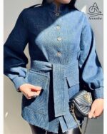 کت جین جلو بسته کد 1139 - Image 3