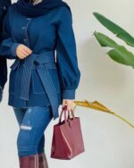 کت جین جلو بسته کد 1139 - Image 2