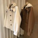 پالتو فوتر کوتاه کلاه دار مدل روجین کد 6214