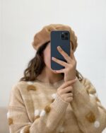 بلوز بافت موهر زنانه کد 1124 - Image 2