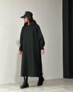 پیراهن پاییزه کلاه دار کد 1157 - Image 5