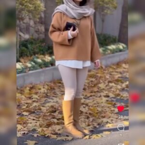 پلیور پاییزه فوتر فری سایز