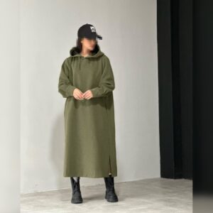 پیراهن پاییزه کلاه دار