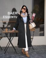 ترنچ کت بلند کتان کد 1151 - Image 6