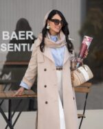 ترنچ کت بلند کتان کد 1151 - Image 5