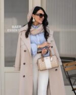 ترنچ کت بلند کتان کد 1151 - Image 4