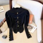 بلوز پاییزه موهر کد 1132 - Image 3