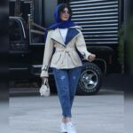 بارانی دو یقه کتان