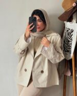 ترنچ کت کتان کد 1138 - Image 9