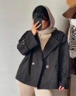 ترنچ کت کتان کد 1138 - Image 8