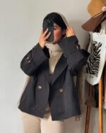 ترنچ کت کتان کد 1138 - Image 5