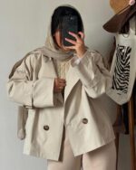 ترنچ کت کتان کد 1138 - Image 4