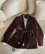 کت مخمل قد 75 کد 1195 - Image 5