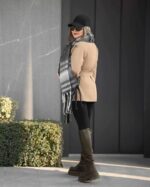 ترنچ کن کتان کد 1167 - Image 4