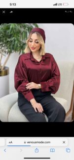 شومیز ساتن‌ کد 1198 - Image 3