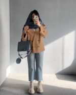 ترنچ کت کوتاه مدل محیا کد 1203 - Image 4