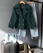 ترنچ کت کوتاه مدل محیا کد 1203 - Image 3