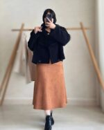 ست دو تیکه کت و دامن مدل ملانی کد 1202 - Image 3