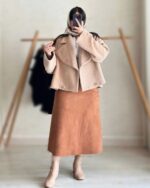 ست دو تیکه کت و دامن مدل ملانی کد 1202 - Image 2