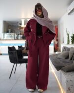 ست ترنچ کت کوتاه و شلوار مدل لاله کد 1239 - Image 8