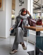 ست ترنچ کت کوتاه و شلوار مدل لاله کد 1239 - Image 7