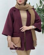 پالتو فوتر دو جیب دو دکمه کد 1238 - Image 10