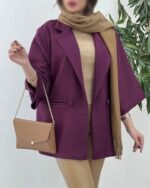 پالتو فوتر دو جیب دو دکمه کد 1238 - Image 3