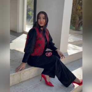 ست شلوار و شومیز و ژیله کالکشن یلدا