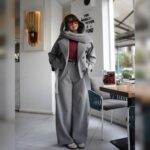 ست ترنچ کت کوتاه و شلوار مدل لاله کد 1239