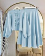 ست بلوز دامن مدل روشا کد 1261 - Image 6