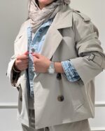 ست ترنچ کت و شلوار مدل سلین کد 1264 - Image 2