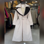 ترنچ کت کتان آستر دار مدل مهدیس کد 1256