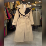 ترنچ کت کتان آستر دار مدل مهدیس کد 1256 - Image 2